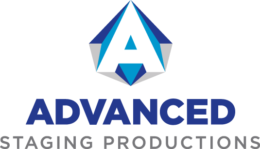 The logo of Advanced Staging Productions.